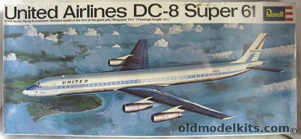 Revell 1/144 Douglas DC-8 Super 61 United Airlines, H270 plastic model kit